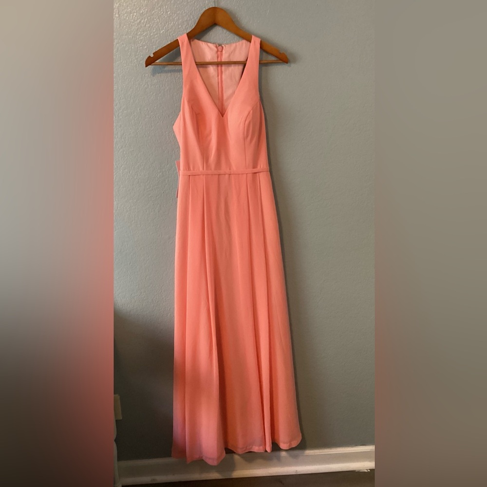 Azazie Elegant Coral  Dress NWT